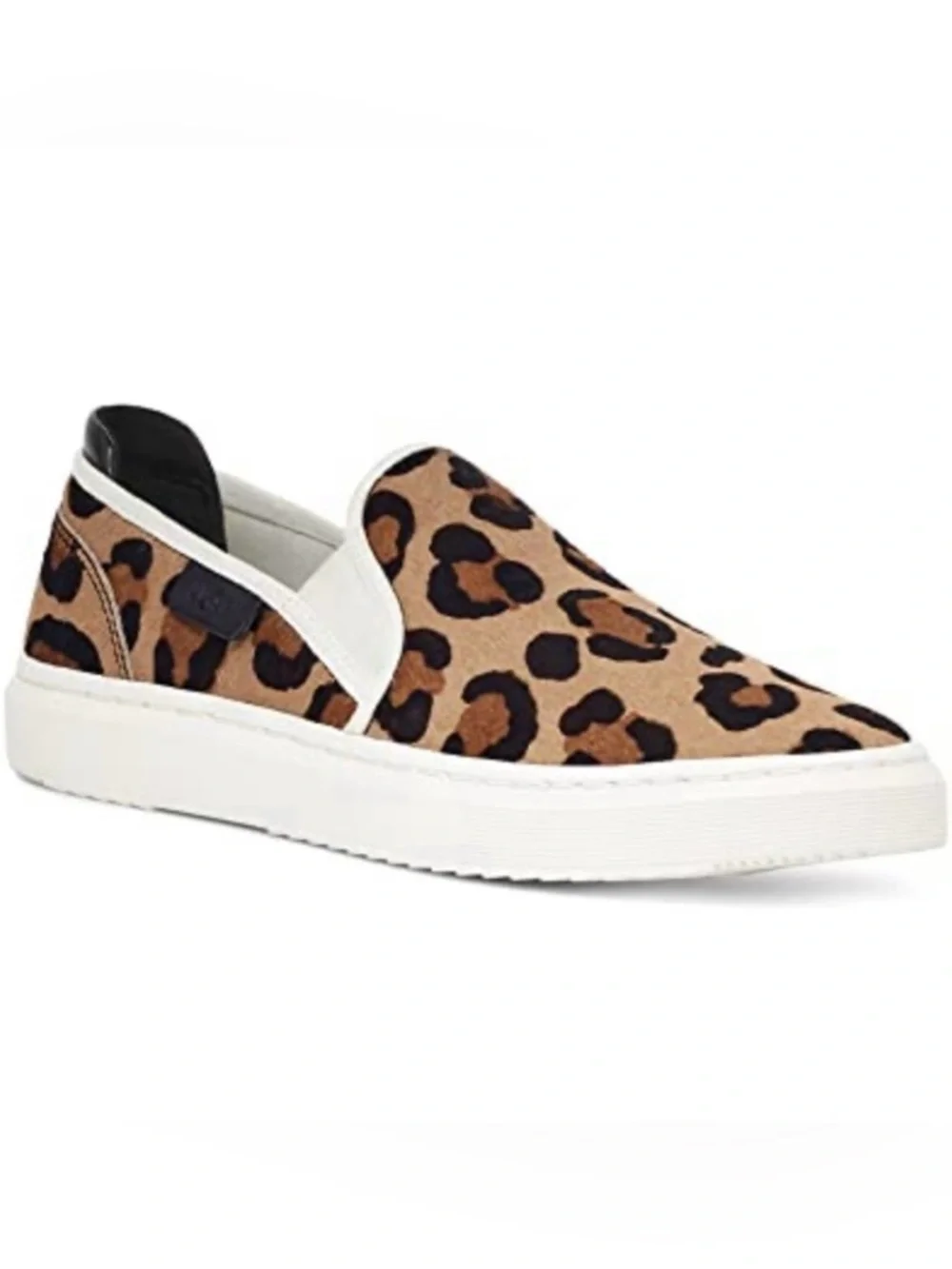 Leopard Print Slip-On UGG Jass Exotic Calf Hair Sneakers - Women's Size 7 GUC